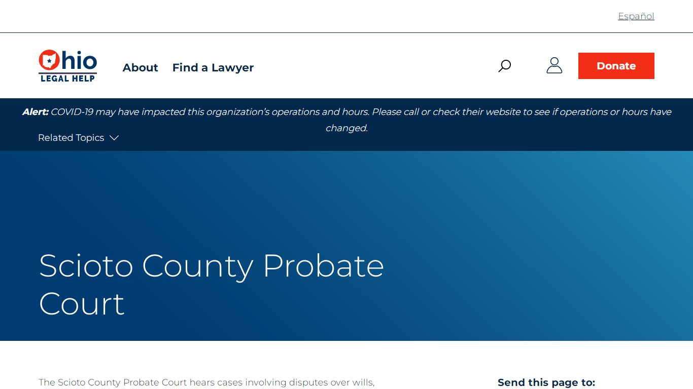 Scioto County Probate Court | Ohio Legal Help